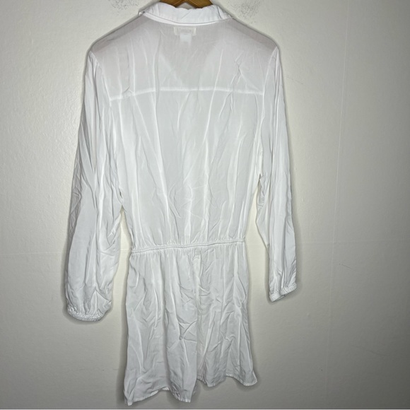 L*Space Women's Amelia Mini Dress White Sz S Long Sleeves - Picture 4 of 9
